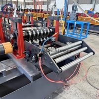Maßgefertigte Vollautomatische Stahl-P-Träger-Profilmaschine Hochgeschwindigkeits-Hochqualitäts-PLC Hydraulische Schneid- und Kaltwalzformmaschine