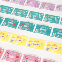 Etiquetas Personalizadas de Papel de Arte de Alta Densidad, Impresión por Transferencia de Cuatro Colores, Resistentes al Agua y al Aceite, Reciclables
