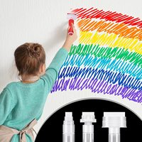 Accessoires d'écriture en bois en papier de verre métallique en tissu Marqueurs de graffiti en plastique rechargeables avec marqueurs à encre permanente