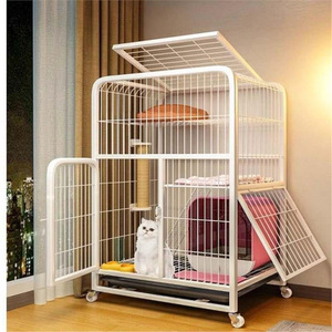 Jaula para gatos, casa para interiores, plegable, sin espacio en el suelo, inodoro para gatos, casa pequeña todo en uno - Product Image 2