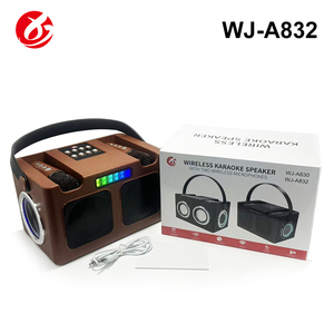 Mini Altavoz Karaoke Inalámbrico Bluetooth Portátil con 2 Micrófonos, Luces LED RGB, Cambiador de Voz, Bluetooth 5.3, Compatible con Tarjetas AUX y TF - Product Image 6