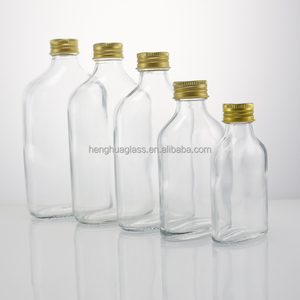 50ml 100ml 200ml 250ml 350ml 500ml Flat <strong>Glass</strong> Liquor <strong>Bottle</strong> Whiskey Gin Rum Cold Brew Coffee <strong>Bottles</strong> Container With Aluminum Cap - Product Image 6