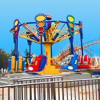 Équipement de fête foraine palpitant : Manèges à chaises volantes doubles et manèges à jets spirale pour la vente