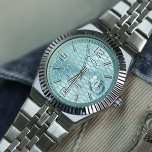 Montre ronde bleue pour homme CILOA, haute qualité, personnalisable, nouveau cadeau de marque, montre pour homme, montre à quartz étanche. - Product Image 2