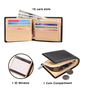 Cartera de Cuero Genuino para Hombre, Diseño Personalizado y Logotipo, Venta al por Mayor 2025 - Product Image 5