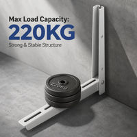 Support de condenseur extérieur JIANGHONG FK-450 en acier laminé à chaud de 1,5 mm, capacité de charge de 150 kg, revêtement en poudre pour unité de 1 à 1,5 P.