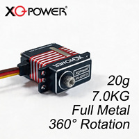 XQ POWER 2007D 9g 迷你数字 20g 微型舵机 8.4V 7KG 高扭矩钢齿轮可编程遥控飞机机器人无芯高压舵机