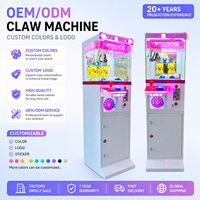 Mini machine à griffes, jeu d'arcade à monnayeur, grue de jeu en acier inoxydable, distributeur de peluches, multilingue, sans fil