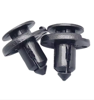 Nouvelles attaches universelles pour carrosserie de voiture, clips de fixation en plastique noir haute résistance, adaptés aux trous de 8 mm, pour pare-chocs, panneaux de porte et ailes de véhicule
