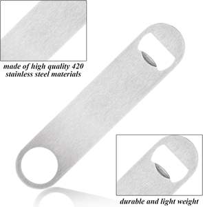 Abridor de Botellas Plano de Acero Inoxidable al por Mayor para Bar, Bartender, Hombres, Mujeres, Cocina, Fiesta, Restaurante - Product Image 4