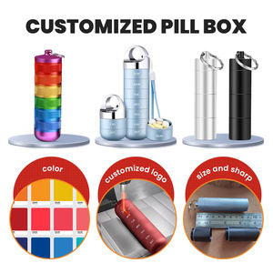 Professional Aluminum Alloy <strong>Pill</strong> Box with Customized Size Options Safe <strong>Packaging</strong> for Convenient Medical Distribution Outdoor Use - Product Image 5