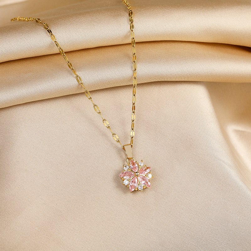 Fashion Crystal Jewelry Pretty Polished Stainless