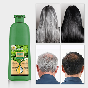 Shampoo Colorante Naturale alle Erbe, <span class=keywords><strong>Colore</strong></span> Nero Permanente per Copertura <span class=keywords><strong>Capelli</strong></span> Grigi, <span class=keywords><strong>Senza</strong></span> <span class=keywords><strong>Ammoniaca</strong></span>, Essenza Vegetale, Colorazione Rapida - Product Image 5