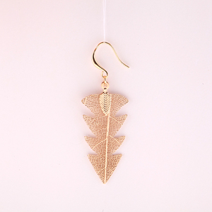 Conception parfaite réel lamina à <span class=keywords><strong>l</strong></span>'envers noë<span class=keywords><strong>l</strong></span> arbre nouvelle boucle d'oreille - Product Image 1
