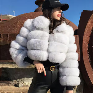 Giacca Corta Firmata da Donna alla Moda in Pelliccia Sintetica all'Ingrosso Cappotto Corto Invernale in <span class=keywords><strong>Visone</strong></span> per Signore - Product Image 3