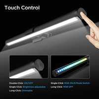 Lampe de bureau à LED double face anti-lumière bleue Protection des yeux Lumière de remplissage de l'écran Affichage d'explosion suspendu-Bureau Ordinateur Bureau Intel