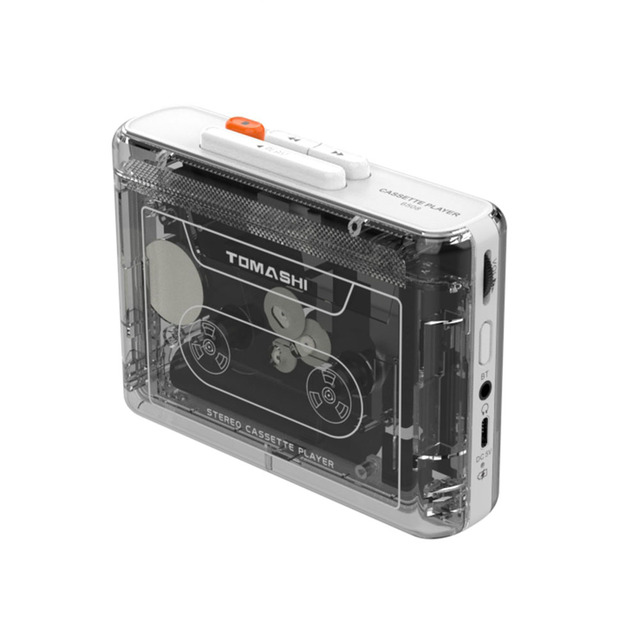 Portable Retro Nostalgic FM Radio Cassette Player New Transparent Walkman Audio Cassette Recorder
