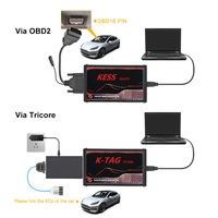 K-tag Original EU Placa Roja Ktag Programador de Tuning para Coche V7.020 Herramienta de Programación Ktag Master