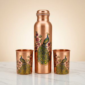 Nueva Botella de Agua de Cobre Ecológica Clásica R.K.INTERNATIONAL con Gran Capacidad para el Hogar, Hoteles y Viajes - Precio de Mayorista - Product Image 1