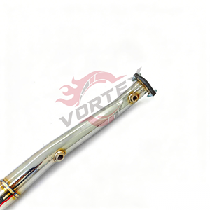 Collecteur d'échappement intermédiaire en acier inoxydable poli miroir Vortex avec 2 résonateurs pour E90 E92 E93 M3 4.0L - Performance durable - Product Image 6