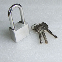 Cadenas de sécurité étanche et antirouille à longue anse 30 mm en acier inoxydable 304