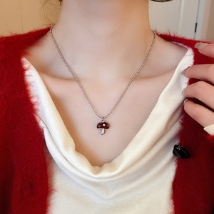 <span class=keywords><strong>Ankor</strong></span> ชุดต่างหูสร้อยคอเห็ดสีแดงขนาดเล็กดีไซน์ใหม่ชุดเครื่องประดับหรูหราหลายชั้นชุดเครื่องประดับสำหรับผู้หญิง - Product Image 1