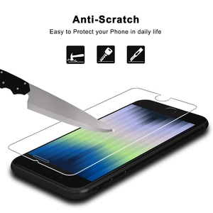 Nuglas 10 Pack Anti graffio 2.5D 9H protezione dello schermo in vetro temperato per <span class=keywords><strong>iPhone</strong></span> <span class=keywords><strong>SE</strong></span> 2022 <span class=keywords><strong>2020</strong></span> - Product Image 5