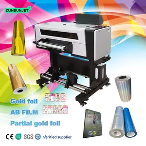 ZUNSUNJET dtf uv impresora digital Uvdtf Printer Pro Color Uv Dtf Printer Perfume Bottle Printing Machine For G