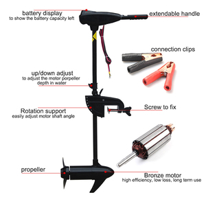 JIANLONG — hélice électrique de bateau gonflable, 280W, 12V, sans batterie, poignée extensible, contrôle des artistique avant - Product Image 2