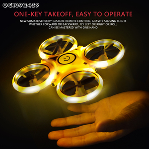 Diễn viên đóng Thế lật 2.4G cử chỉ tay điều khiển từ xa quadcopter bay không người lái Đồ chơi với ánh sáng - Product Image 6