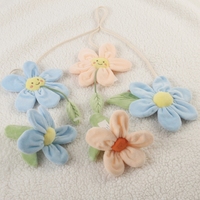Jouet suspendu écologique unisexe pour berceau de bébé, fleur en peluche douce en polaire, hochet sensoriel marguerite, décoration de chambre de bébé, cadeau pour nouveau-né