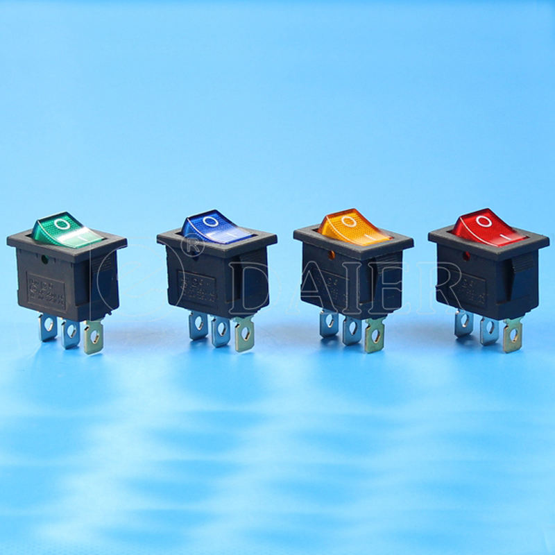 Interruttore A Bilanciere 10 Pezzi Luce Rossa ON-Off SPST - Foto 5