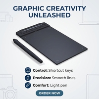 Tablette graphique ultra-fine Kstar X1-640 6*3.75 pouces, stylet sans batterie, 8192 niveaux de pression, 5080 LPI, 5 touches de raccourci, prise en charge USB OTG