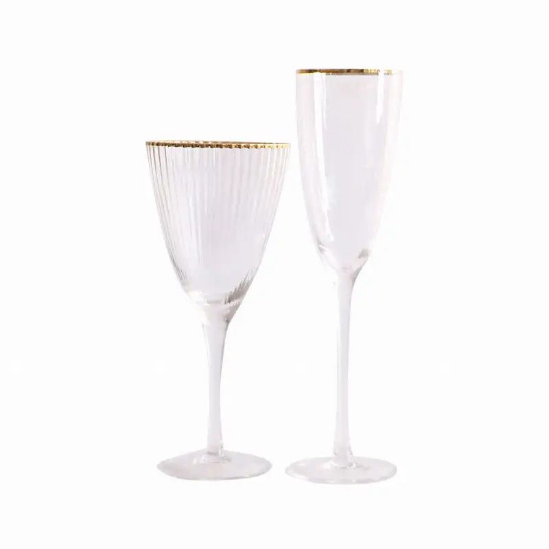 Wholesale customized crystal glass goblets  champagne glasses  and red wine glasses