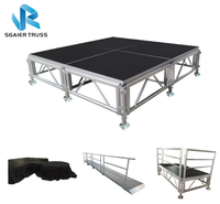 Plateforme de scène modulaire en aluminium durable avec une capacité de charge de 1000 kg et une installation rapide pour les mariages, les concerts, les événements et les spectacles