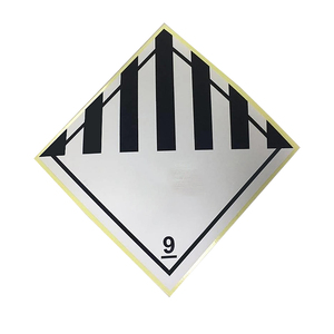 <span class=keywords><strong>Hazard</strong></span> <span class=keywords><strong>Label</strong></span>-Lớp <span class=keywords><strong>9</strong></span> môi trường độc hại chất (cây & Cá biểu tượng) có thể in 3100 glassbeads vật liệu phản chiếu - Product Image 1