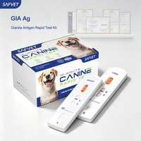 Kit de test rapide vétérinaire GIA Ag Giardia, kit de test rapide de l'antigène fécal pour chiens et chats, détection en 5 à 10 minutes, vente en gros vétérinaire