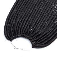 Commercio all'ingrosso Dritto Faux Locs Estensioni Dei Capelli Del Crochet Solido E Ombre di Colore Terrore Locs Intrecciare I Capelli 20 Pollici In Fibra Sintetica