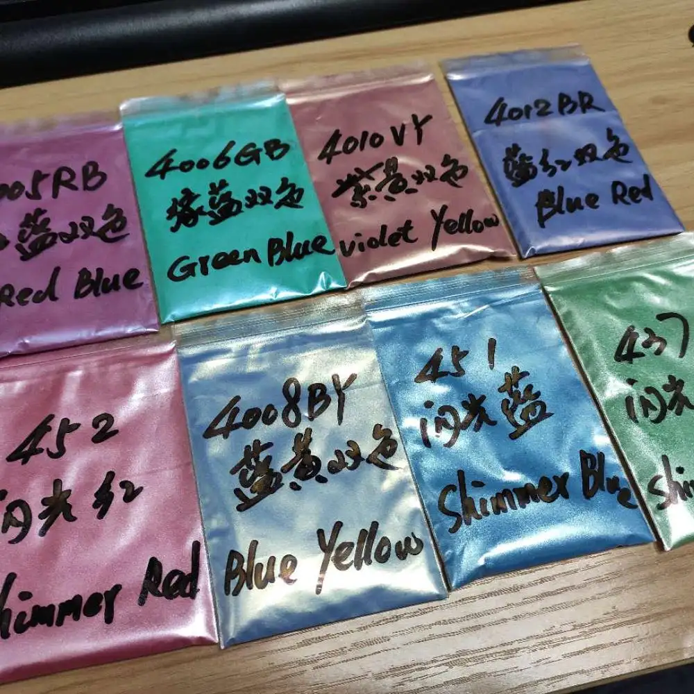 ألوان راتينج الإيبوكسي مسحوق الميكا ألوان معدنية أصباغ