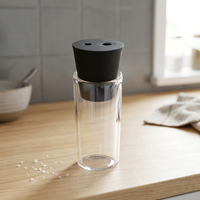 Bouteille de lavage de gaz en verre borosilicate 3.3 Drechsel G027-00-00-Z, bulleur de gaz de laboratoire avec bouchon à 2 trous