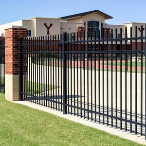 Modern Black Iron <b>Pool</b> Fence 6 Feet High Rectangle Rustproof Painted Surface Security <b>Garden</b> Fence Panel - Product Image 5