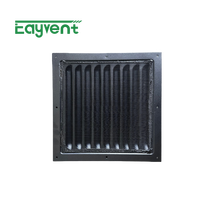 Grille d'admission d'air extérieure en alliage d'aluminium avec moustiquaire anti-oiseaux, grille de ventilation murale extérieure résistante aux intempéries, couvercle de ventilateur d'extraction HVAC