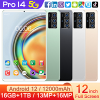 Rendimiento portátil 2025 Mini Pad con 16GB RAM 1TB ROM Dual SIM y pantalla de 12 pulgadas