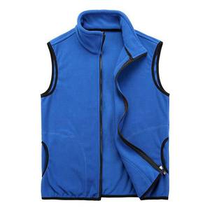 เสื้อกั๊กขนแกะสีแดงสำหรับผู้ชาย เสื้อกั๊กกีฬากลางแจ้งสำหรับฤดูหนาว มีกระเป๋าซิป - Product Image 4