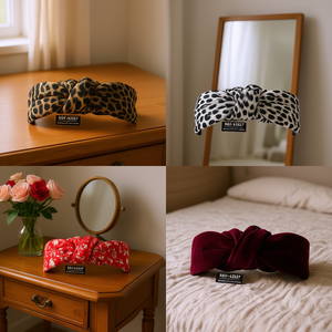 Diadema de Satén Crepé con Lazo para Mujer, Ajustable, Estilo Casual, Moda Parisina - Product Image 2