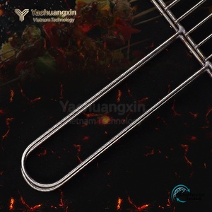 Grille de barbecue en acier inoxydable avec poignée pour la cuisson en plein air et les barbecues de camping - Product Image 5