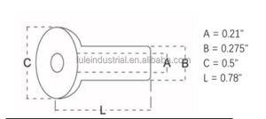 Kit de quincaillerie pour garde-corps en câble T316 personnalisé, avec manchon de protection plaqué titane, mini borne à tête dôme, en acier inoxydable 304 argenté - Product Image 5