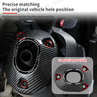 Vente en gros de pièces de carénage en carbone ABS PCX 160 2024 Kit carrosserie Accessoires de moto PCX160 2025 Couvercle d'extrémité de tuyau d'échappement