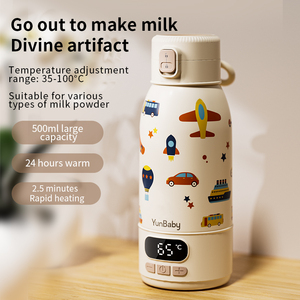 <span class=keywords><strong>Taza</strong></span> Eléctrica Portátil para Agua Caliente para Salidas, 316, Temperatura Constante, Hervidor para Leche de Bebé, Carga Inalámbrica, Transfronterizo - Product Image 1