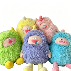 Peluche Mostro Carino All'Ingrosso, 5 <span class=keywords><strong>Colori</strong></span>, Divertente Bambola Mostro con Faccia Ricamata, Regalo per Feste di Compleanno per Bambini - Product Image 6